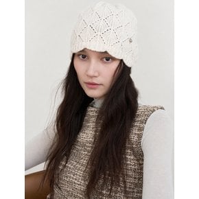 Shell cable knit beanie_3color