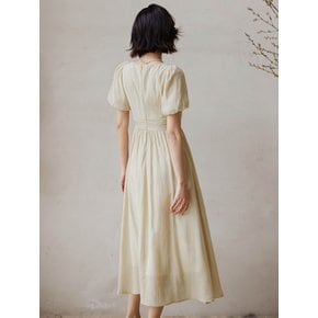 LS_Resort puff sleeve dress