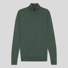 24FW 존스메들리 스웨터 CHERWELL PULLOVER ROLL NECK LS HIGHLAND GREEN