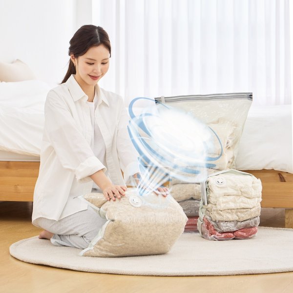 청소기없이 5초 맨손압축팩 중형 45cmX70cm 5매