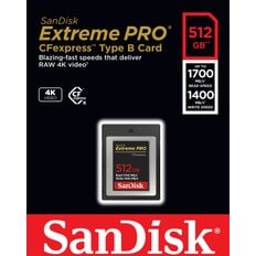 Extreme PRO CFexpress Card Type B 512GB