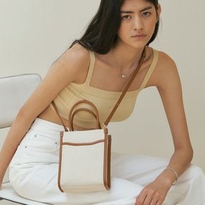 Classic Canvas Bag New Mini Ivory Brown