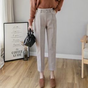 여성 겨울 가을 데일리 뒷밴딩 절개 팬츠 슬랙스 바지