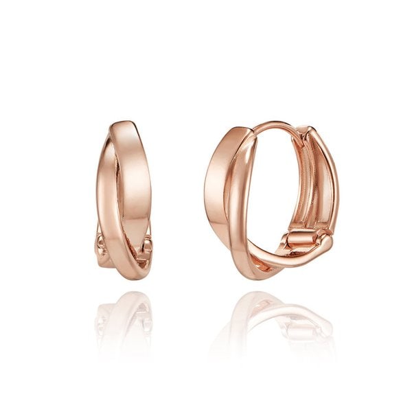 14K GF 웨이브 링 원터치 귀걸이 ELGPEE433