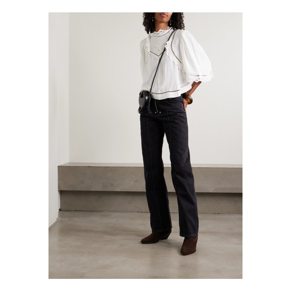 스텔리 장식 미드라이즈 스트레이트 진 블랙 46376663162944459