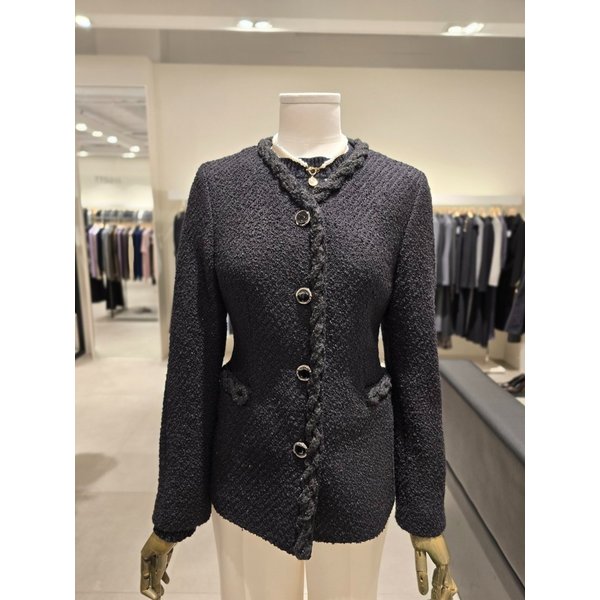 [파주점] 트위드 트리밍 브이넥 자켓 JPBA0JK151