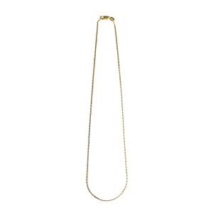 페르테 람포 옐로블랙 네크리스 38cm, Lampo Yellow & Black Necklace 38cm, 14k yellow gold, black gold