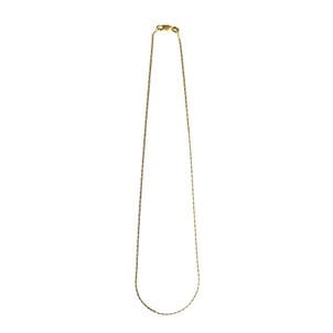 페르테 람포 옐로블랙 네크리스 38cm, Lampo Yellow & Black Necklace 38cm, 14k yellow gold, black gold