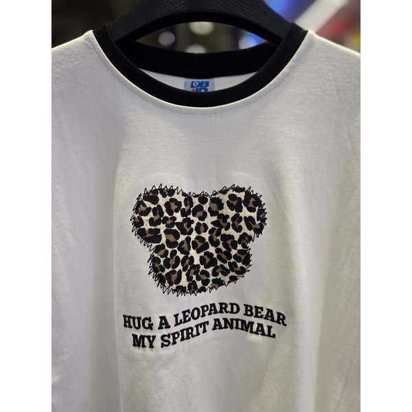 [시흥점] 26`여성용 레오파드베어 세미 크롭반팔티(화이트)/JHZZ37401WH