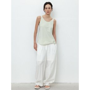 Sheer Two-Tuck Pants_Ivory