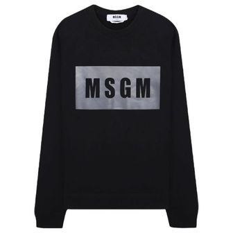 MSGM 엠에스지엠 박스 로고 맨투맨 티셔츠 3440MM523 237000 99