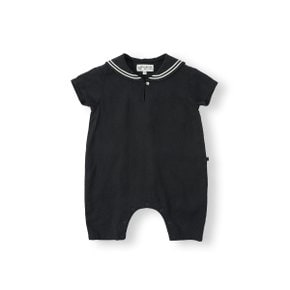 BABY) 마린 린넨 셔츠 롬퍼