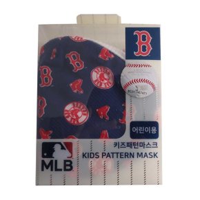 MLB 어린이용 키즈패턴마스크  BR 네이비 아동 방한대