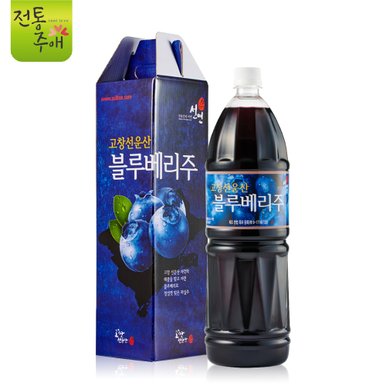 전통주애- 고창선운산블루베리주 대용량 1.8L 15%