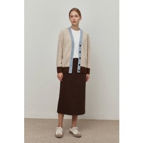 Cashemere color block cardigan_light beige_LRVC1CD01WBEL0