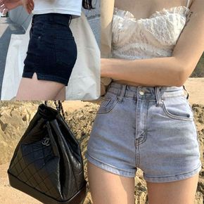반바지 숏팬츠 여름 데님 핫팬츠 숏 힙업효과 옆트임 짧은 바지
