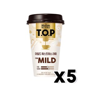 맥심 티오피 마일드 에스프레소 컵커피 300ml x 5개