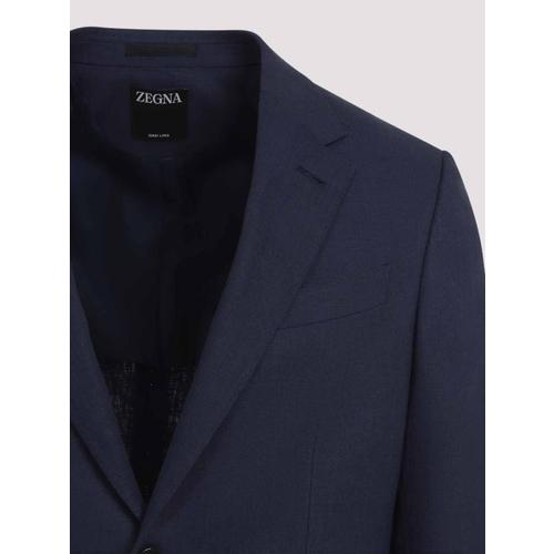 에르메네질도제냐 자켓 373523A310FT207 Dark Blue