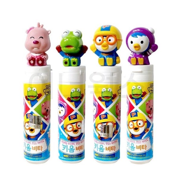 고품질 뽀로로 키움비타 15정 (색상랜덤) 비타민 피규어 (WC70F6F)