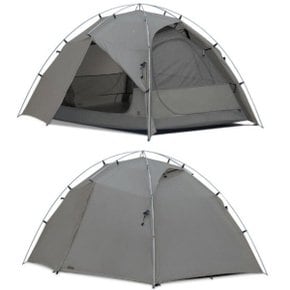 텐트 베이스 허브 돔 2P 그레이 카키 2인 더블 월 캠핑 KECQ9TL-01 kd1