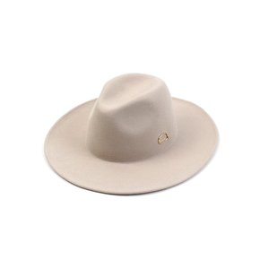 Gold Bubble Wool Ivory Fedora 울페도라