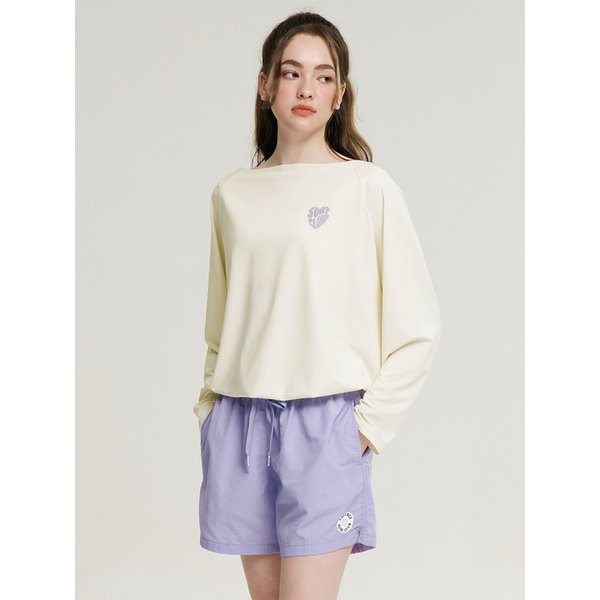 [SET] 코튼캔디 스트링 여성 롱 슬리브 + 컴포트 쇼츠 코코넛