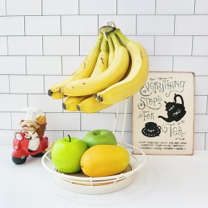바보사랑 키친컬렉션 바나나 걸이 과일 바스켓