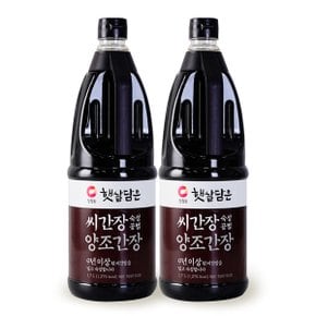 청정원 햇살담은 씨간장 숙성 양조간장 1.7L x2개