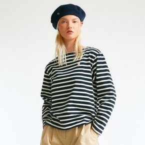 Stripe Boat neck T-shirt WHLSE2394F