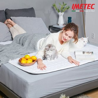 이메텍 [파격특가]이탈리아 프리미엄 이메텍 전기요 더블 IMT-662 벨벳화이트 / 부스터온열조절기