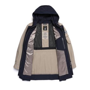 [여주점] N251MJP100 NRN 아웃포켓 후드 배색 초어 점퍼 베이지