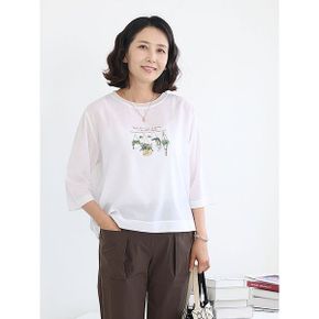T57542 시크릿가든 7부 스판소매티 50대 엄마옷_P425803804