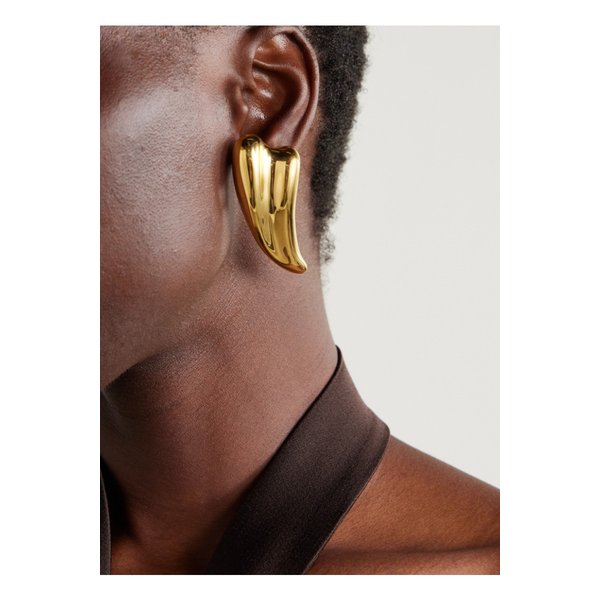 리자 골드톤 클립 이어링 46376663162843386