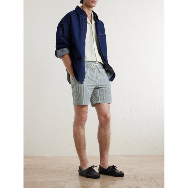 포르투기스 플란넬 아틀란티코 스트레이트 스트라이프 시어서커 쇼츠 46376663163010624