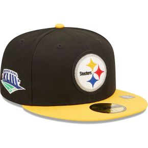 [해외] 1113828 NFL [피츠버그 스틸러스] Super Bowl XLIII Letterman 59FIFTY Fitted Hat Black