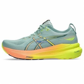 아식스 ASICS 젤 카야노 31 파리 여성 런닝화 운동화 페일 블루 옐로우 1012B745