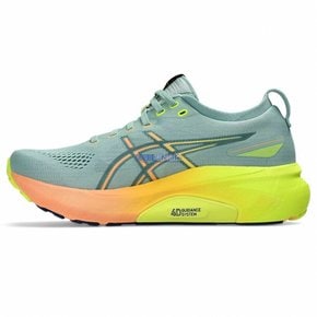 아식스 ASICS 젤 카야노 31 파리 여성 런닝화 운동화 페일 블루 옐로우 1012B745