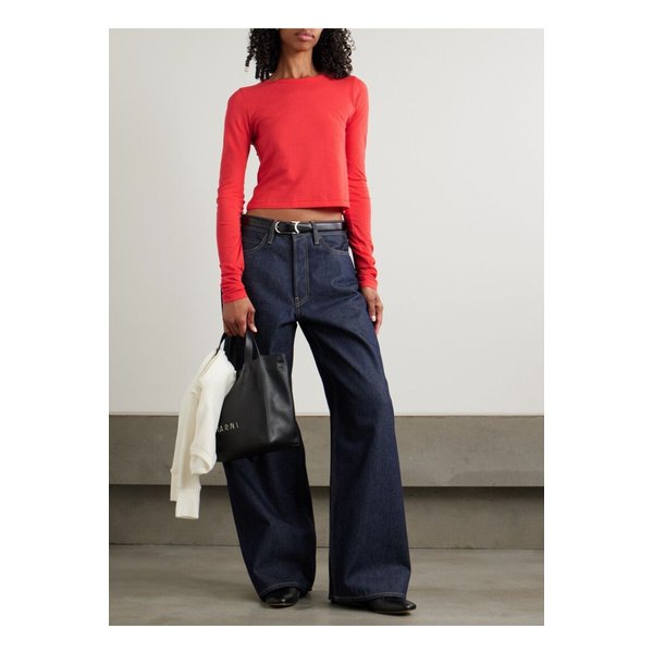 에턴 롱 슬리브 베이비 티 코튼 모달 혼방 저지 티셔츠 레드 1647597357471775