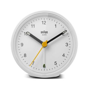 브라운 무소음 미니탁상시계 BC12W 라이트.스누즈알람 BRAUN 정품