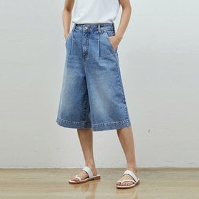 DENIM RELAX BERMUDA PANTS BLUE