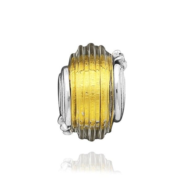 판도라 792982C01 슈팅 스타 그루브드 무라노 글라스 참