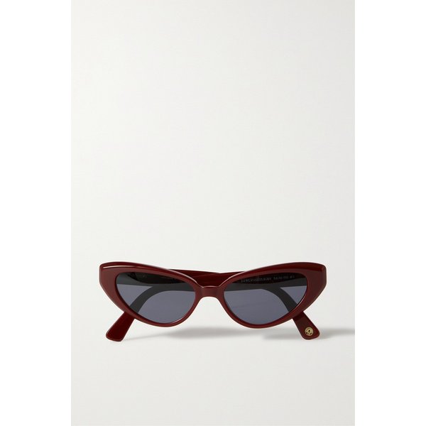 키메제 Zawe Cat-eye Acetate Sunglasses 버건디 1647597285342016