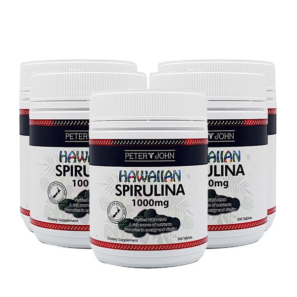 피터앤존 하와이안 스피루리나 1000mg 300정 5개