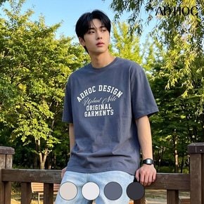 남녀공용 레터링 아치 아트웍 티셔츠(HC6STA4)
