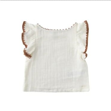 BONTON BT-IV프릴소매블라우스 75-17T-313-06