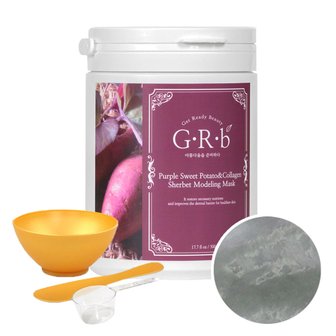 GRB [팩도구 3종] [GRb] 지알비 자색고구마 콜라겐 샤베트 모델링팩 500g (탄력,집중,아기피부)