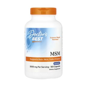 MSM 식이유황 옵티 엠에스엠 OptiMSM 180캡슐 X 2통
