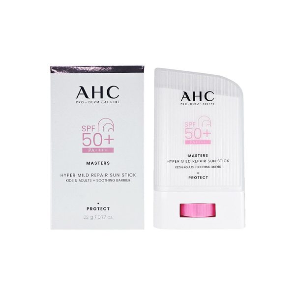 [2025 최신상] AHC 핑크 선스틱 22g 마스터즈 하이퍼 마일드 리페어