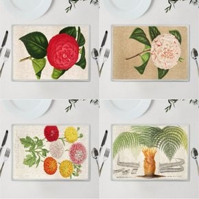 꽃 작품 1인용 식탁 테이블 매트 소형 20x20/20x30 샤를 앙투안르메르 250Picture