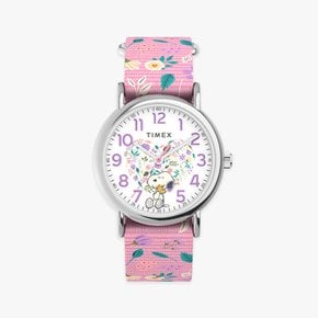피너츠 위켄더 스누피 인 블룸 귀여운시계 38mm